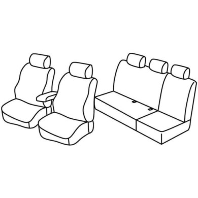 QF24001.JPG Set Coprisedili Superior Grigio/nero Mercedes Classe A 5p Serie 24000 Coprisedili Su Misura Qf24001c