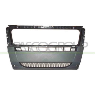 FT9301012_1.JPG Paraurti Anteriore Centrale Grigio Scuro Con Griglia Per Citroen Jumper Dal 2006 Al 2014