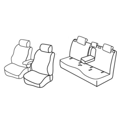 QF24008.JPG Set Coprisedili Superior Nero/grigio Mercedes Classe B Serie 24000 Coprisedili Su Misura Qf24008f