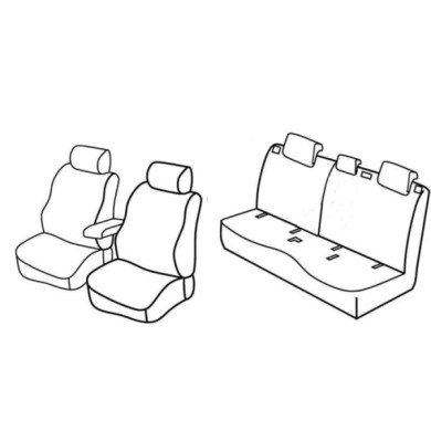 QF24009.JPG Set Coprisedili Superior Grigio/nero Mercedes Classe B Serie 24000 Coprisedili Su Misura Qf24009c