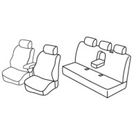 QF24010.JPG Set Coprisedili Superior Nero/rosso Mercedes Classe C 4p Serie 24000 Coprisedili Su Misura Qf24010e