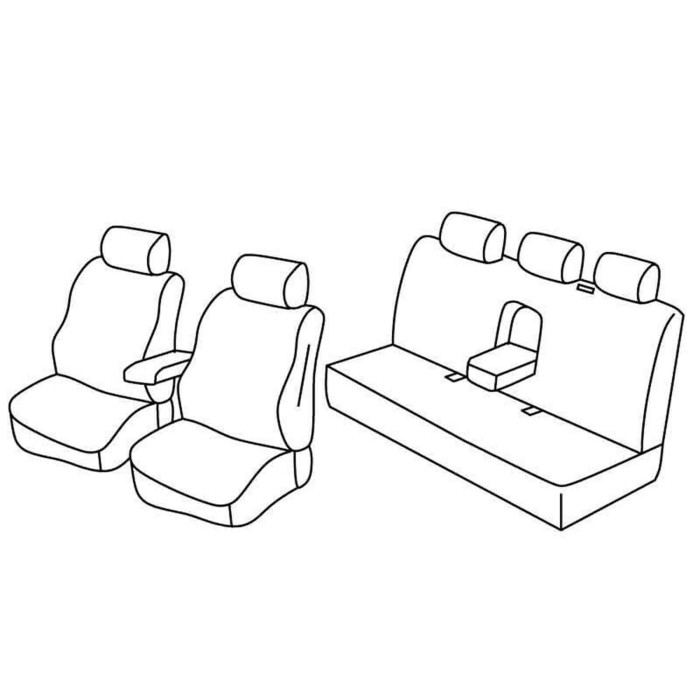 QF24012.JPG Set Coprisedili Superior Beige Mercedes Classe C 4p Serie 24000 Coprisedili Su Misura Qf24012b