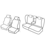 QF24013.JPG Set Coprisedili Superior Nero/grigio Mercedes Classe C 4p Serie 24000 Coprisedili Su Misura Qf24013f