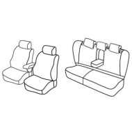 QF24018.JPG Set Coprisedili Superior Nero/blu Mercedes Classe C Sw Serie 24000 Coprisedili Su Misura Qf24018d