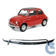 ISAM KIT PARAURTI ANTERIORE CROMATO COMPLETO DI LAMA E TUBOLARE SPECIFICO PER 500 F - L - R D'EPOCA DAL 1965 AL 1977. COLORE ARG