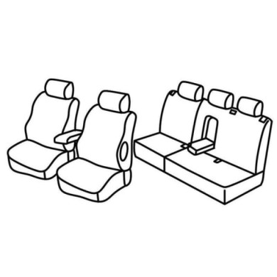 QF24025.JPG Set Coprisedili Superior Nero/rosso Mercedes Classe E Sw Serie 24000 Coprisedili Su Misura Qf24025e