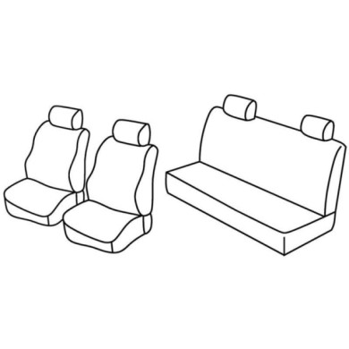 QF24026.JPG Set Coprisedili Superior Grigio/nero Mercedes Classe G Serie 24000 Coprisedili Su Misura