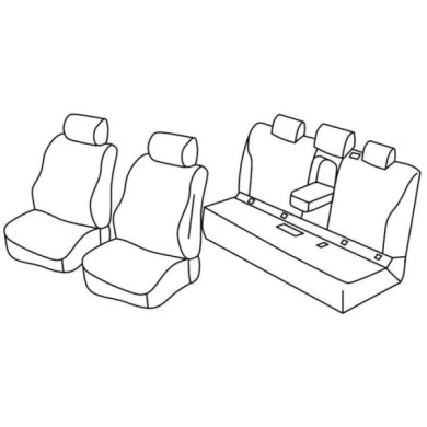 QF24029.JPG Set Coprisedili Superior Nocciola Mercedes Classe C 4p Serie 24000 Coprisedili Su Misura Qf24029a
