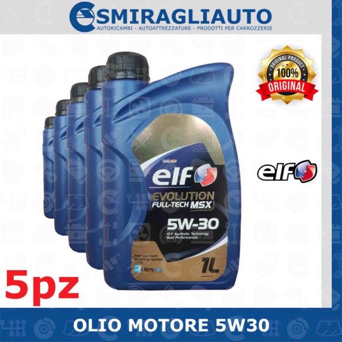 144381-large_default.jpg Olio Motore Elf Evolution Fulltech Msx 5w30 5 Litri Benzina E Diesel