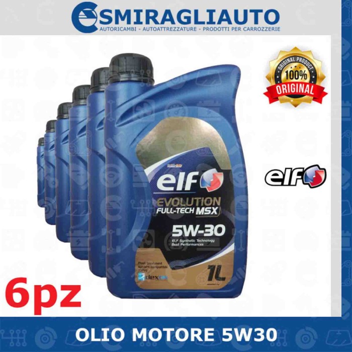 144382-large_default.jpg Olio Motore Elf Evolution Fulltech Msx 5w30 6 Litri Benzina E Diesel