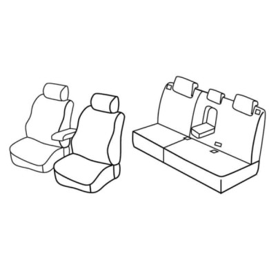 QF26002.JPG Set Coprisedili Superior Nero/rosso Mitsubishi Outlander Serie 26000 Coprisedili Su Misura Qf26002e