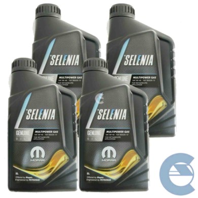 SELENIA-MULTIP.GAS-4-LITRI-ESOLVER.jpg 4 Litri Olio Motore Selenia Multipower 5w-40 Motori Benzina Con Impianto A Gas