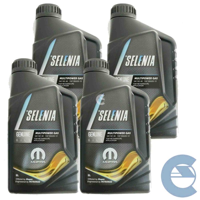 SELENIA-MULTIP.GAS-4-LITRI-ESOLVER.jpg 4 Litri Olio Motore Selenia Multipower 5w-40 Motori Benzina Con Impianto A Gas