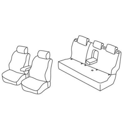 QF27016.JPG Set Coprisedili Superior Nero/grigio Nissan Qashqai Serie 27000 Coprisedili Su Misura Qf27016f