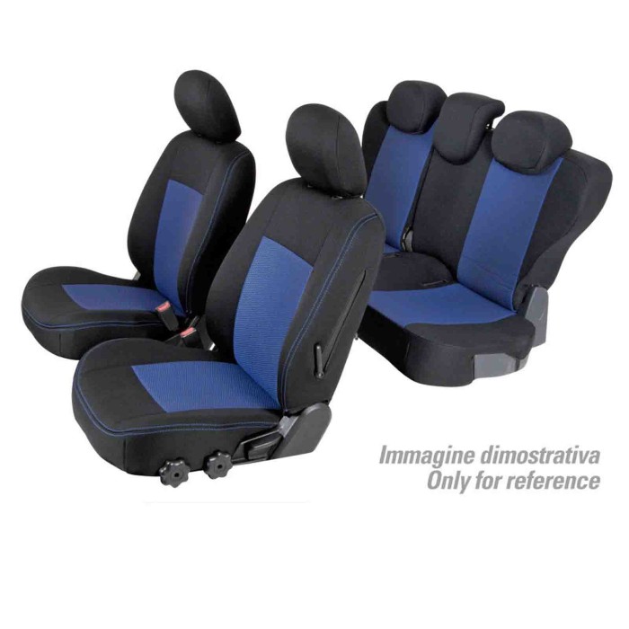 NEUTRO.jpg Set Coprisedili Superior Nero/blu Nissan Qashqai+2 Serie 27000 Coprisedili Su Misura Qf27017d