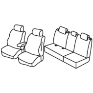 QF27017.JPG Set Coprisedili Superior Nero/rosso Nissan Qashqai+2 Serie 27000 Coprisedili Su Misura Qf27017e