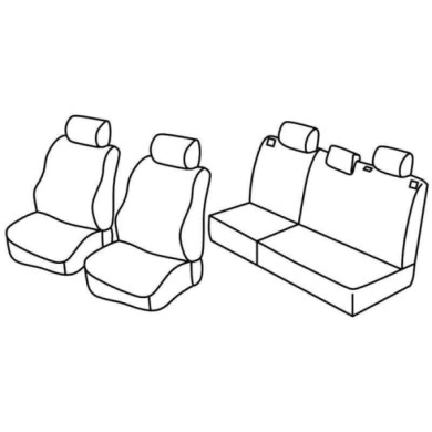 QF27019.JPG Set Coprisedili Superior Nocciola Nissan X-trail Serie 27000 Coprisedili Su Misura Qf27019a