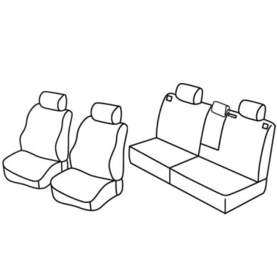 QF27020.JPG Set Coprisedili Superior Nocciola Nissan X-trail Serie 27000 Coprisedili Su Misura Qf27020a