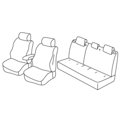 QF27024.JPG Set Coprisedili Superior Grigio/nero Mitsubishi Lancer 4p Serie 27000 Coprisedili Su Misura Qf27024c