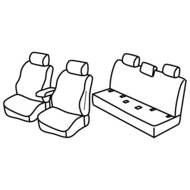 QF27028.JPG Set Coprisedili Superior Nero/grigio Nissan Navara 4p Serie 27000 Coprisedili Su Misura Qf27028f