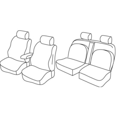 QF27034.JPG Set Coprisedili Superior Beige Nissan Navara 4p Serie 27000 Coprisedili Su Misura Qf27034b