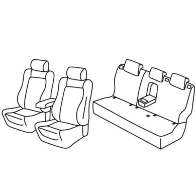 QF27046.JPG Set Coprisedili Superior Nero/grigio Nissan Qashqai Serie 27000 Coprisedili Su Misura Qf27046f