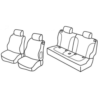 QF28001.JPG Set Coprisedili Superior Nero/rosso Opel Adam Serie 28000 Coprisedili Su Misura