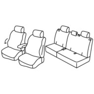 QF28003.JPG Set Coprisedili Superior Grigio/nero Opel Antara Serie 28000 Coprisedili Su Misura Qf28003c