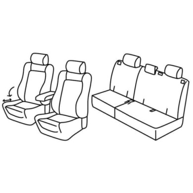 QF28005.JPG Set Coprisedili Superior Nero/grigio Opel Antara Serie 28000 Coprisedili Su Misura Qf28005f