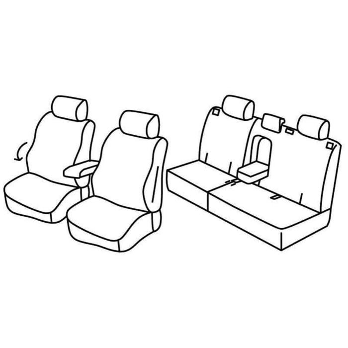 QF28006.JPG Set Coprisedili Superior Grigio/nero Opel Antara Serie 28000 Coprisedili Su Misura Qf28006c