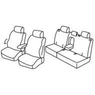 QF28006.JPG Set Coprisedili Superior Grigio/nero Opel Antara Serie 28000 Coprisedili Su Misura Qf28006c