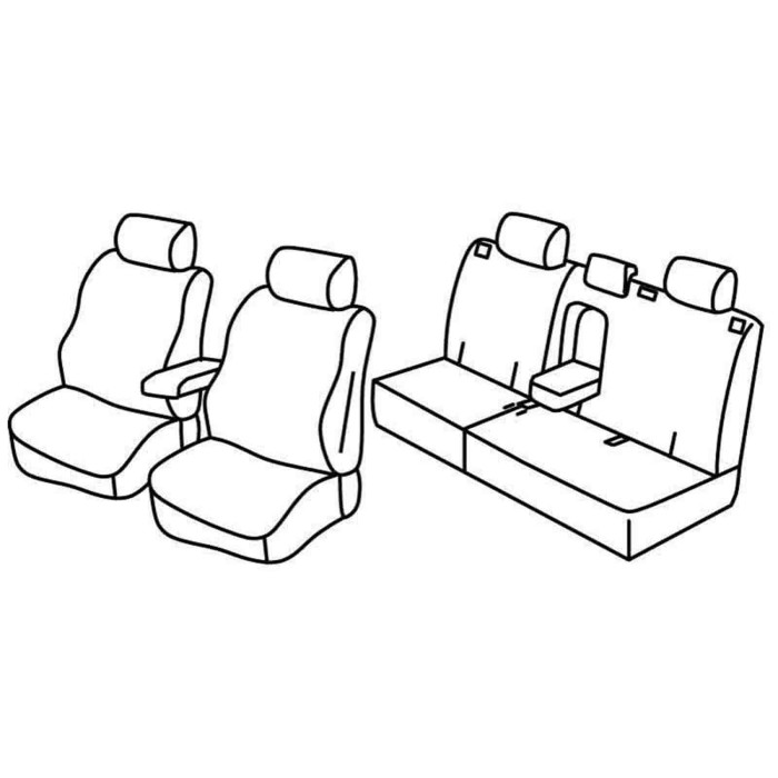 QF28007.JPG Set Coprisedili Superior Nero/grigio Opel Antara Serie 28000 Coprisedili Su Misura Qf28007f