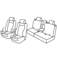 QF28008.JPG Set Coprisedili Superior Nero/rosso Opel Antara Serie 28000 Coprisedili Su Misura