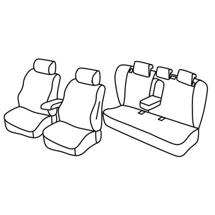 QF28055.JPG Set Coprisedili Superior Grigio/nero Opel Insignia 4p Serie 28000 Coprisedili Su Misura Qf28055c