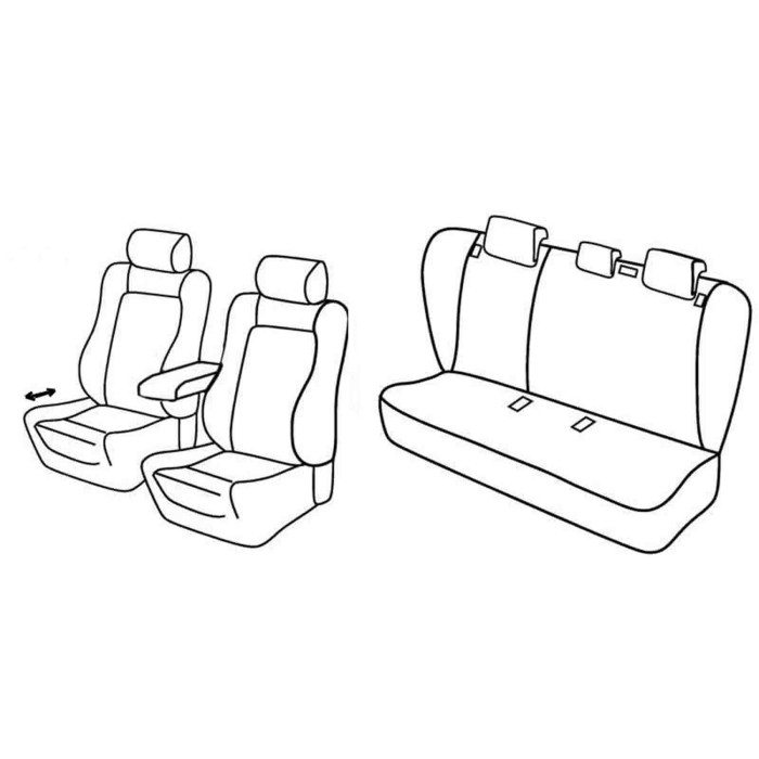 QF28056.JPG Set Coprisedili Superior Grigio/nero Opel Insignia 4p Serie 28000 Coprisedili Su Misura Qf28056c