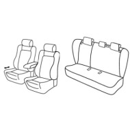 QF28056.JPG Set Coprisedili Superior Grigio/nero Opel Insignia 4p Serie 28000 Coprisedili Su Misura Qf28056c