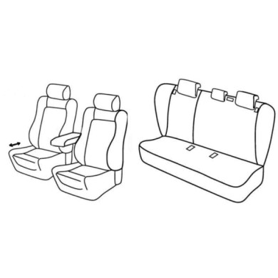 QF28056.JPG Set Coprisedili Superior Nero/rosso Opel Insignia 4p Serie 28000 Coprisedili Su Misura Qf28056e