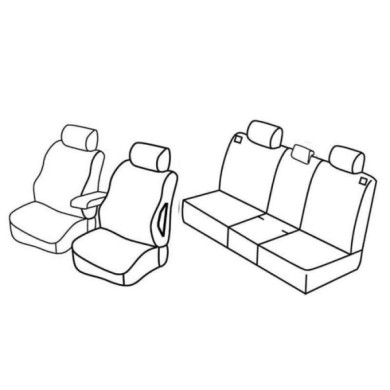 QF28058.JPG Set Coprisedili Superior Grigio/nero Opel Meriva Serie 28000 Coprisedili Su Misura Qf28058c