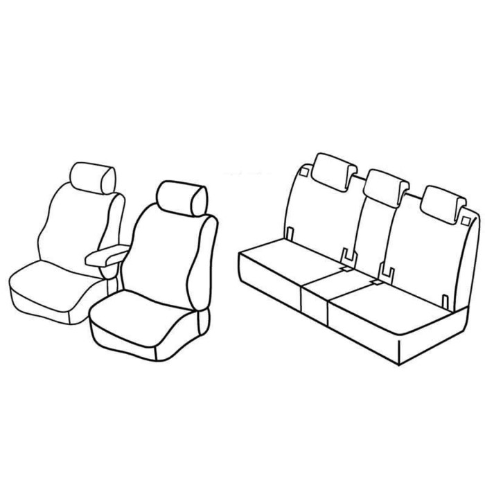 QF28061.JPG Set Coprisedili Superior Grigio/nero Opel Meriva Serie 28000 Coprisedili Su Misura
