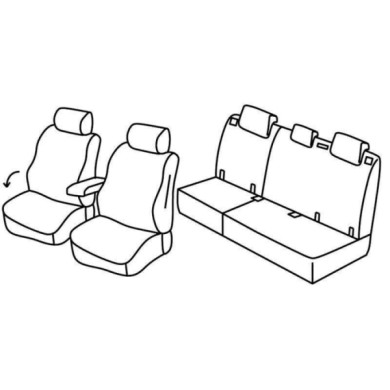 QF28062.JPG Set Coprisedili Superior Grigio/nero Opel Mokka-mokka X Serie 28000 Coprisedili Su Misura Qf28062c
