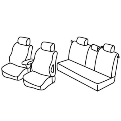 QF28065.JPG Set Coprisedili Superior Nocciola Opel Zafira-zafira One Serie 28000 Coprisedili Su Misura Qf28065a