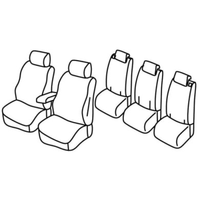 QF28069.JPG Set Coprisedili Superior Grigio/nero Opel Zafira Tourer Serie 28000 Coprisedili Su Misura Qf28069c