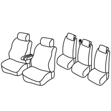 QF29032.JPG Set Coprisedili Superior Grigio/nero Peugeot 307 Sw Serie 29000 Coprisedili Su Misura