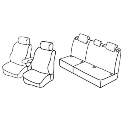 QF29033.JPG Set Coprisedili Superior Nero/rosso Peugeot 308 5p Serie 29000 Coprisedili Su Misura Qf29033e