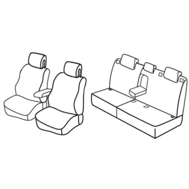 QF29036.JPG Set Coprisedili Superior Nero/grigio Peugeot 308 5p Serie 29000 Coprisedili Su Misura Qf29036f