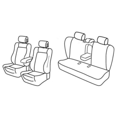 QF29040.JPG Set Coprisedili Superior Nero/grigio Peugeot 508 4p Serie 29000 Coprisedili Su Misura