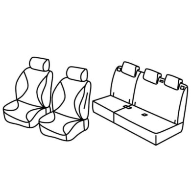 QF29041.JPG Set Coprisedili Superior Nero/grigio Peugeot 2008 Serie 29000 Coprisedili Su Misura