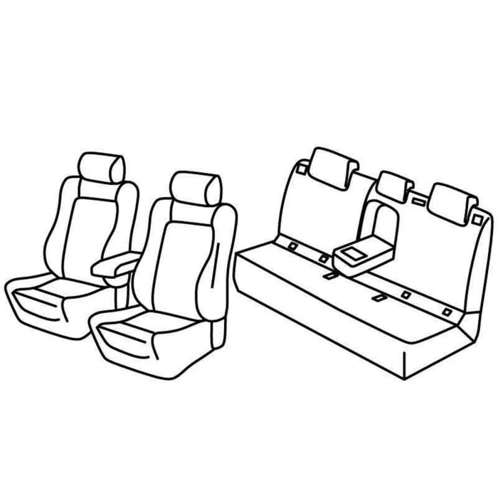QF29047.JPG Set Coprisedili Superior Grigio/nero Peugeot 308 5p Serie 29000 Coprisedili Su Misura Qf29047c