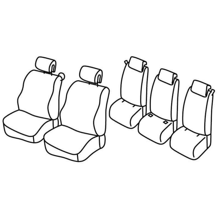 QF30154.JPG Set Coprisedili Superior Nero/blu Renault Scenic Serie 30000 Coprisedili Su Misura Qf30154d