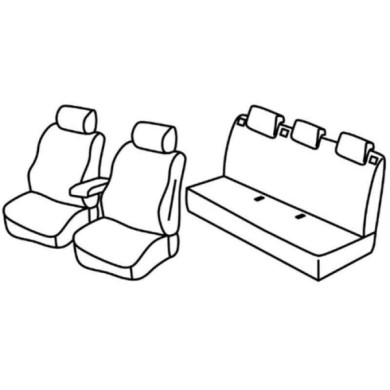 QF30176.JPG Set Coprisedili Superior Grigio/nero Renault Fluence Serie 30000 Coprisedili Su Misura Qf30176c
